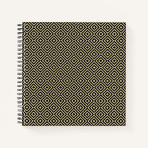 Elegant Modern Gold Squares Diamonds Tiles Pattern
