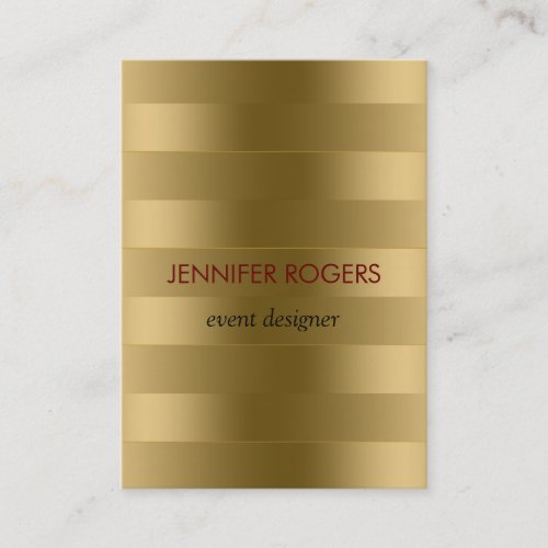 Elegant Modern Gold Tones Stripes Pattern Business Card Templates