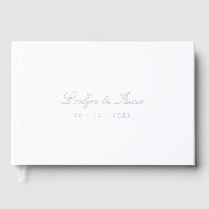 Elegant Modern Graceful Wedding Foil Guest Book