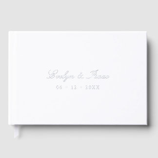 Elegant Modern Graceful Wedding Foil Guest Book
