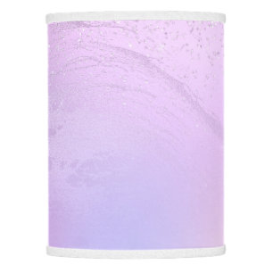 Elegant modern gradient violet glitter marble lamp shade
