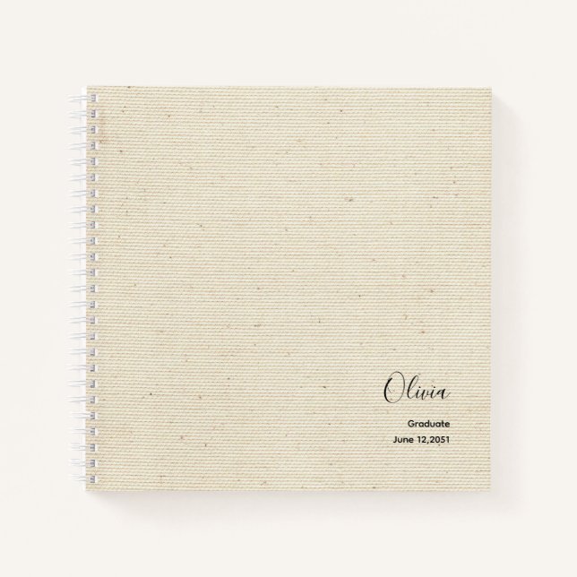 Elegant Modern Graduation Guest Book (Front)