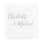 Elegant Modern Gray Signature Script