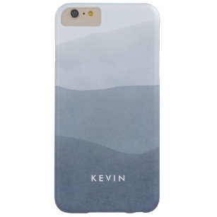 Elegant Modern Gray Stripes Gradient Barely There iPhone 6 Plus Case
