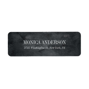 Elegant Modern Grey Chalkboard Professional Label
