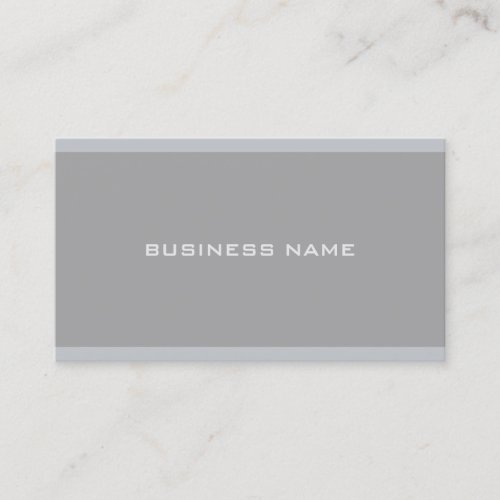 Elegant Modern Grey Professional Simple Template Business Card