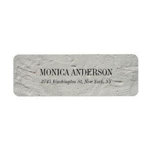 Elegant Modern Grey Wall Label