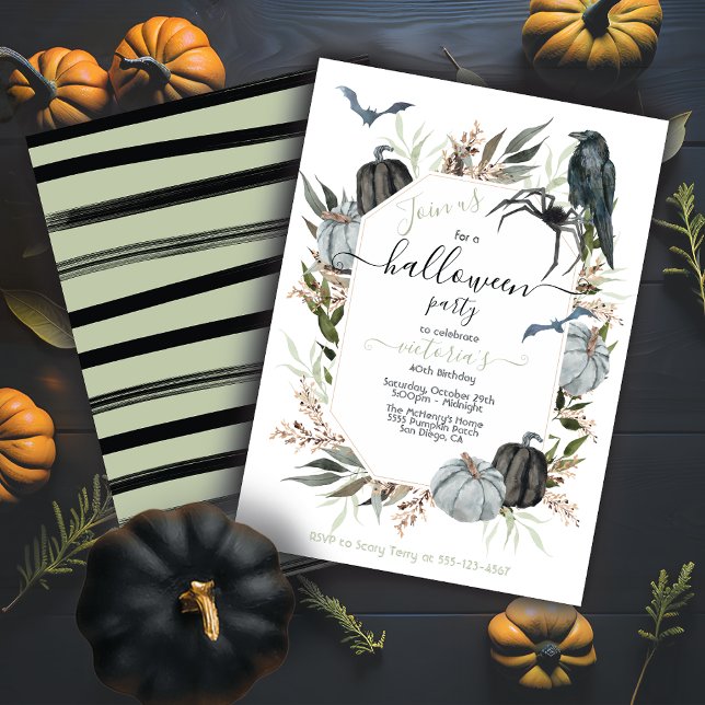 Elegant Modern Halloween Party Invitation (Creator Uploaded)