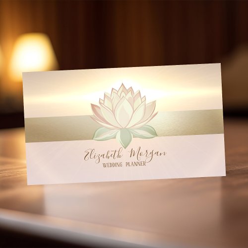 Elegant Modern Hand Drawn Lotus Gold 