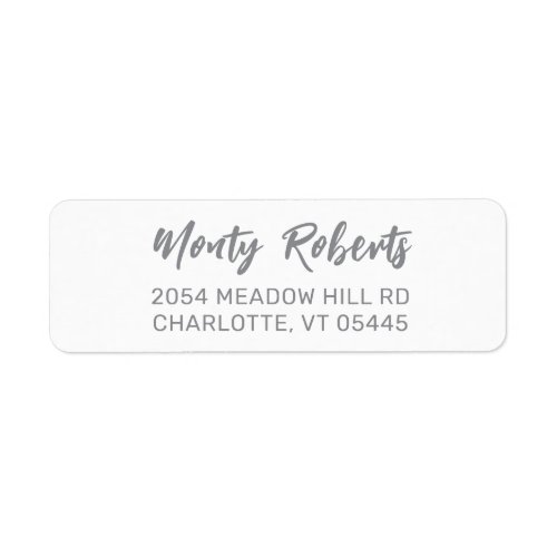 Elegant Modern Hand Sketched  Return Address Label