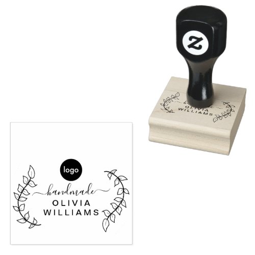 Elegant Modern Handmade Business Rubber Stamp