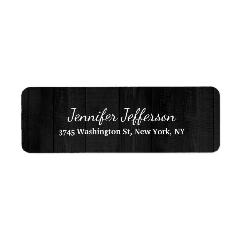 Elegant Modern Handwriting Creative Plain Grey Label