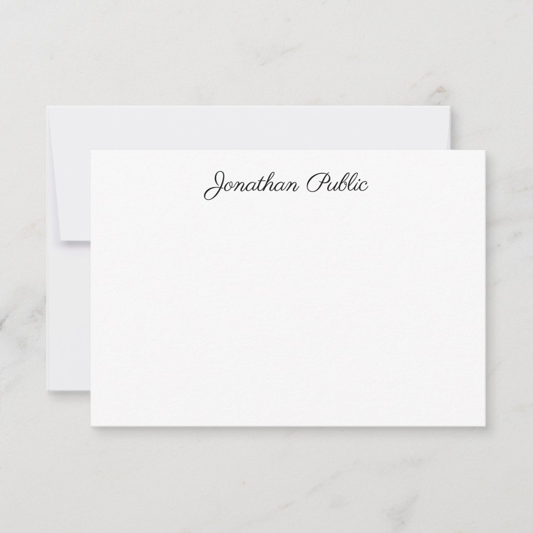 Elegant Modern Handwriting Script Name Template | Zazzle
