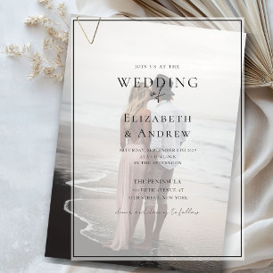 Elegant, Modern, Handwriting, Wedding, Vellum Invitations