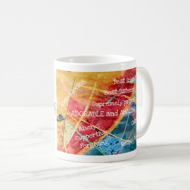 Elegant Modern Happy Grandmother's Day Amazing Coffee Mug (Front Right)