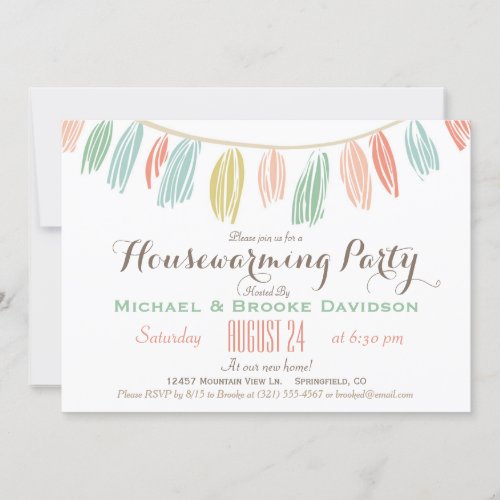 Elegant Modern Housewarming Party Invitation