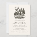 Elegant Modern Hunter Birthday Party  Invitation