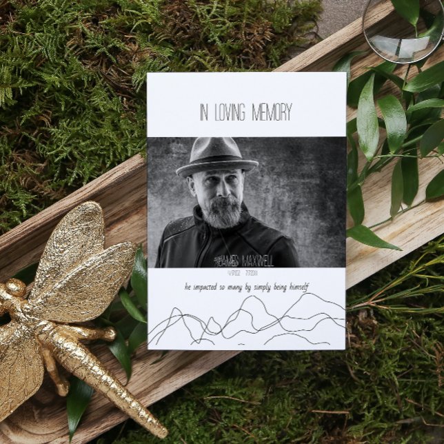 Elegant Modern In Loving Memory Prayer Cards (Creator Uploaded)