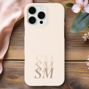 Elegant Modern Initial Monogram iPhone 16 Pro Max Case