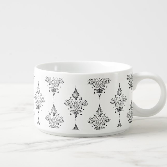 Elegant Modern Lace Cute Simple Novelty pattern Bowl (Left)