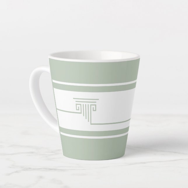 Elegant Modern Latte Mug (Left Angle)