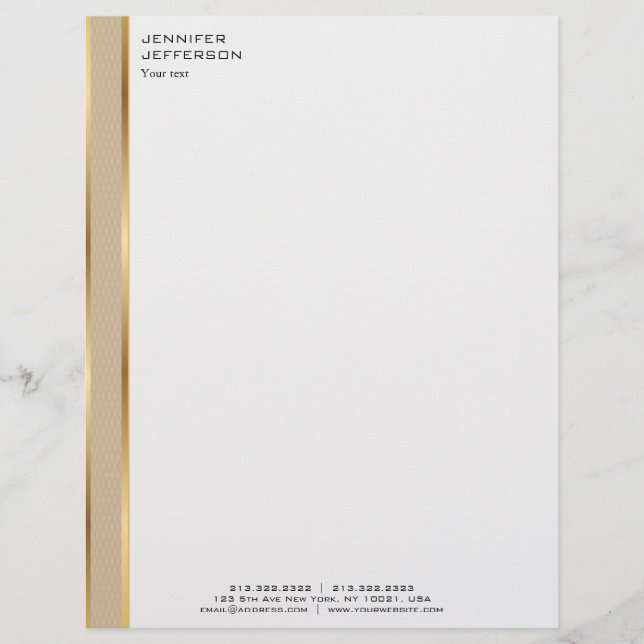 Elegant Modern Letterhead (Front)