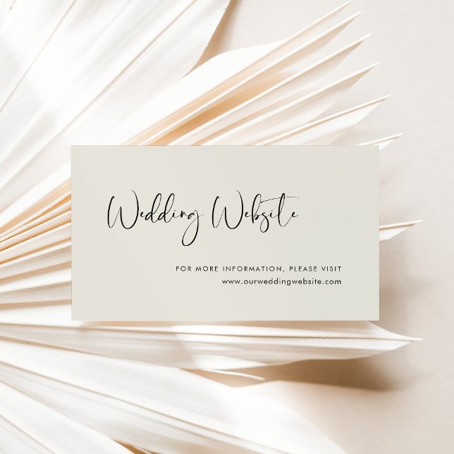Elegant & modern light sage wedding website card (Creator Uploaded)