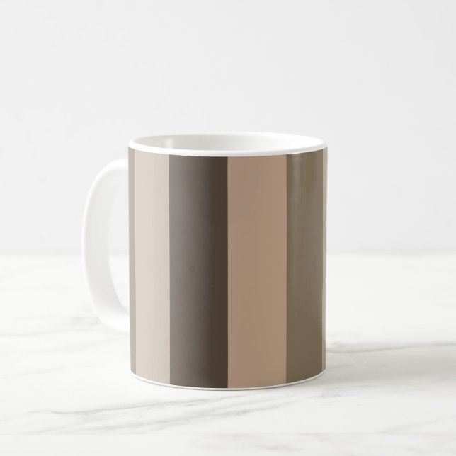 Elegant modern line pattern coffee mug (Front Left)