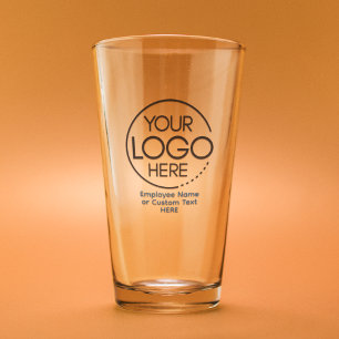 Elegant Modern Logo Employee/Company SWAG Blue Glass