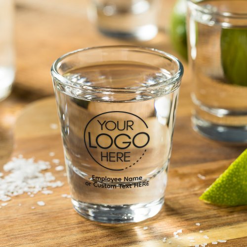 Elegant Modern Logo EmployeeCompany SWAG Shot Glass