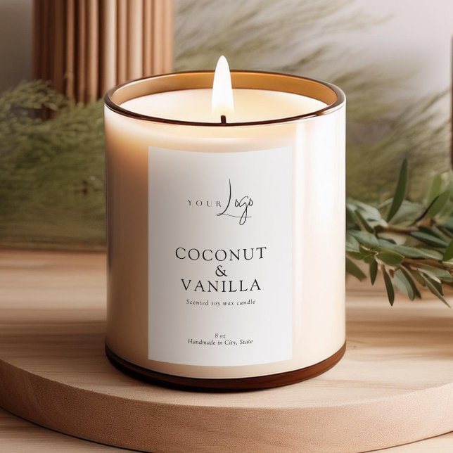 Elegant Modern Logo Minimal Candle Label (Creator Uploaded)