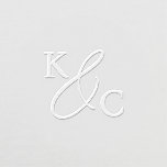 Elegant Modern Logo Monogram Wedding Envelope Embosser