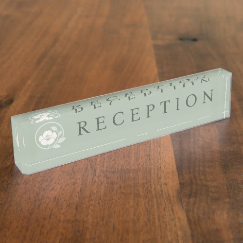 Elegant Modern Logo Spa Business Reception Desk Name Plate