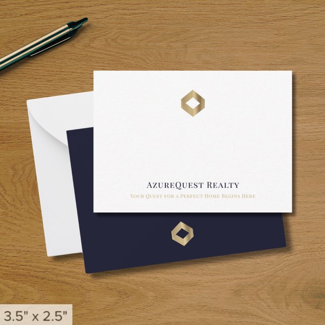 Elegant Modern Luxury Business Note Card (Creator Uploaded)