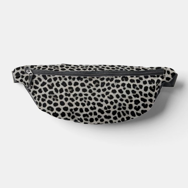 Elegant Modern Luxury White Leopard Collection Fanny Pack (Lay Down)