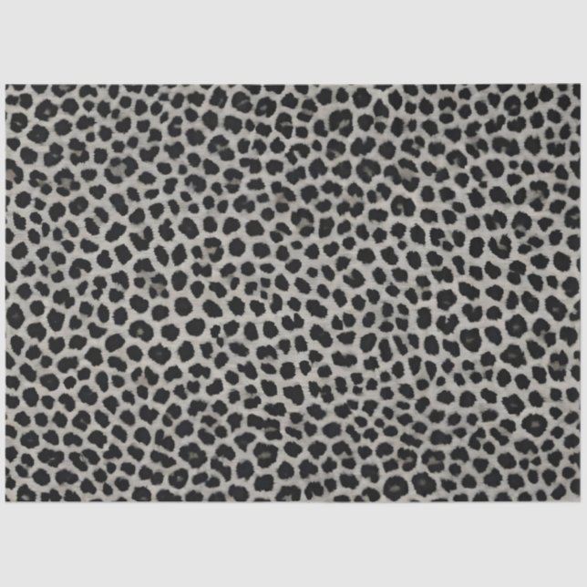 Elegant Modern Luxury White Leopard Collection Tissue Paper (Front)