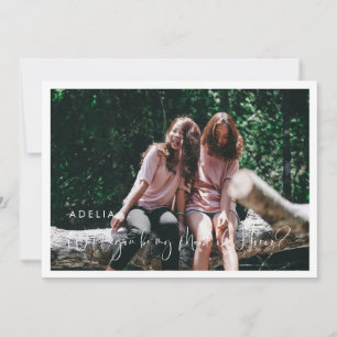 Elegant & modern Maid of honor proposal card