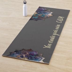 Elegant Modern Mandala -You Create Your Own Calm Yoga Mat