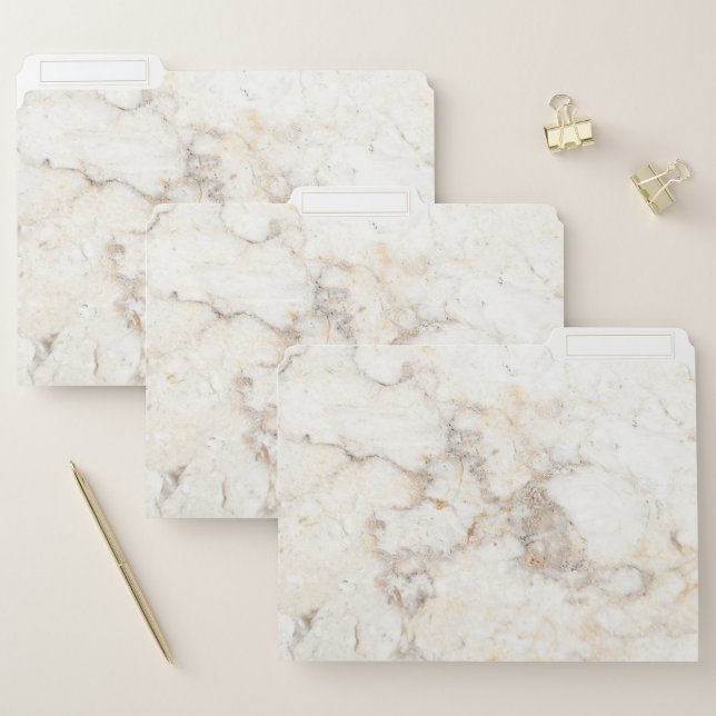 Elegant Modern Marble File Folder (Set)