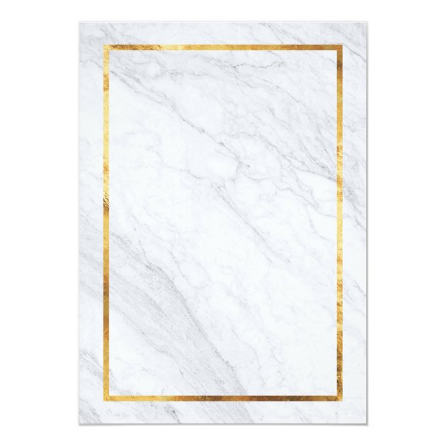 Elegant Modern Marble & Gold Wedding Invitations