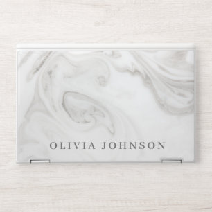 Elegant Modern Marble Pattern HP Laptop Skin