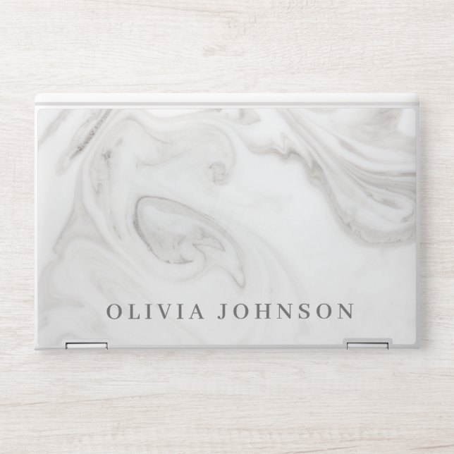 Elegant Modern Marble Pattern HP Laptop Skin (Front)