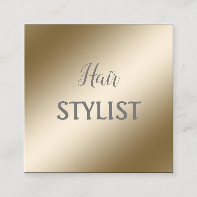 Elegant modern metallic gold business card just fo (Front)