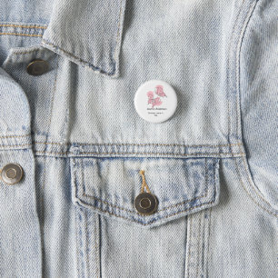Elegant Modern Minimal Butterflies Button