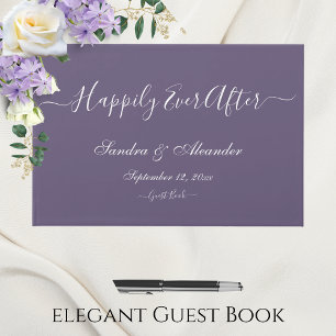 Elegant Modern Minimal Ivory Cream Wedding Guest Book
