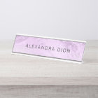 Elegant modern minimal purple glitter marble