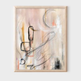 Elegant modern minimalist abstract art poster
