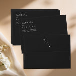 Elegant Modern Minimalist Black and White Wedding Envelope<br><div class="desc">Elegant Modern Minimalist Black and White Wedding Envelopes</div>
