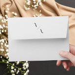 Elegant Modern Minimalist Black and White Wedding Envelope<br><div class="desc">Elegant Modern Minimalist Black and White Wedding Envelopes</div>