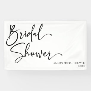 Elegant Modern Minimalist Bridal Shower Banner